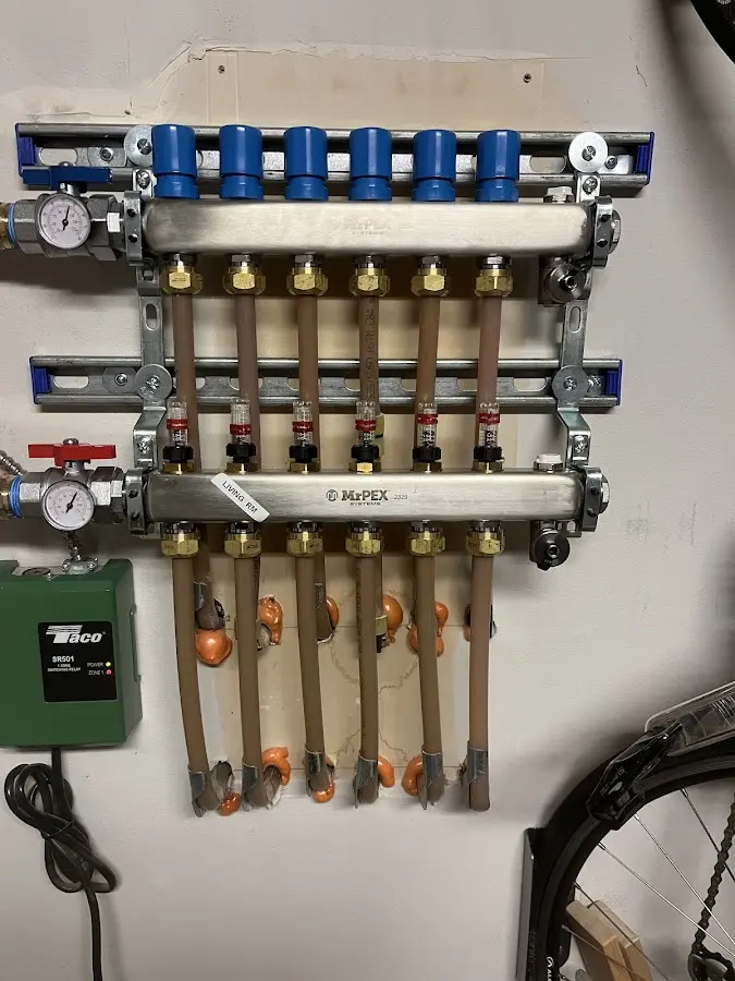 Plumber performing Gas Leak Detection at a residential property in Winter Beach